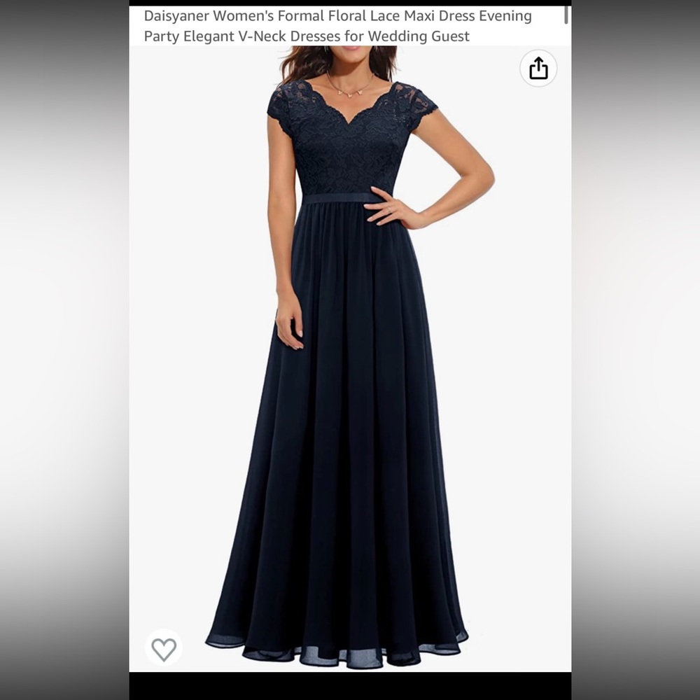 Daisyaner women’s floral formal lace Maxi Dress size 12